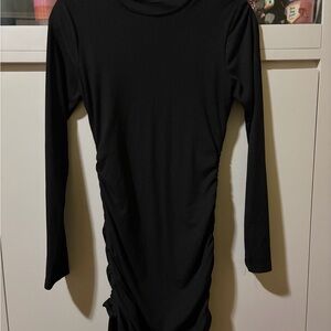 Elegant Black Long Sleeve Dress